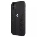 Etui BMW BMHCN61RSPPK do Apple iPhone 11/ Xr pevné pouzdro Leather Curve Perforate