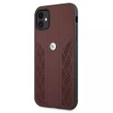 Etui BMW BMHCN61RSPPR do Apple iPhone 11/ Xr pevný obal Kožený Curve Perforate