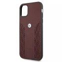 Etui BMW BMHCN61RSPPR do Apple iPhone 11/ Xr pevný obal Kožený Curve Perforate