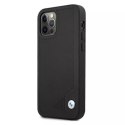 Etui BMW BMHCP12MRCDPK do Apple iPhone 12/12 Pro 6,1" pevné pouzdro Leather Deboss