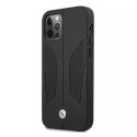 Etui BMW BMHCP12MRSCSK do Apple iPhone 12/12 Pro 6,1" pevné pouzdro kožené perforované strany