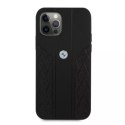 Etui BMW BMHCP12MRSPPK do Apple iPhone 12/12 Pro 6,1" pevné pouzdro Leather Curve Perforate