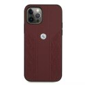 Etui BMW BMHCP12MRSPPR do Apple iPhone 12/ 12 Pro 6,1" pevné pouzdro Leather Curve Perforate