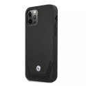 Etui BMW BMHCP12MRSWPK do Apple iPhone 12/12 Pro 6,1" pevné pouzdro kožené perforované