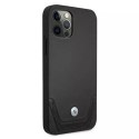 Etui BMW BMHCP12MRSWPK do Apple iPhone 12/12 Pro 6,1" pevné pouzdro kožené perforované