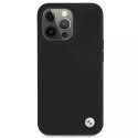 Etui BMW BMHCP13LSILBK do Apple iPhone 13/13 Pro 6,1" pevný obal silikonový podpis