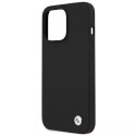 Etui BMW BMHCP13LSILBK do Apple iPhone 13/13 Pro 6,1" pevný obal silikonový podpis