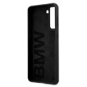 Etui BMW BMHCS21MSILBK Samsung Galaxy S21 Plus G996 pevné pouzdro Silikonový podpis