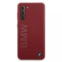 Etui BMW BMHCS21SSLBLRE do pevného pouzdra Samsung Galaxy S21 G991 silikonové podpisové logo