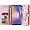 Etui portfel Wallet pro Samsung Galaxy A54 5G Garden Pink