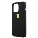 Ferrari iPhone Phone 13 Pro / 13 6,1" pouzdro černé/černé pevné silikonové pouzdro MagSafe