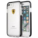 Obal na telefon Ferrari Hardcase iPhone 7/8 SE 2020 / SE 2022 Nárazuvzdorný transparentní černý