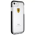 Obal na telefon Ferrari Hardcase iPhone 7/8 SE 2020 / SE 2022 Nárazuvzdorný transparentní černý