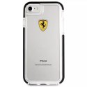 Obal na telefon Ferrari Hardcase iPhone 7/8 SE 2020 / SE 2022 Nárazuvzdorný transparentní černý