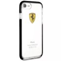 Obal na telefon Ferrari Hardcase iPhone 7/8 SE 2020 / SE 2022 Nárazuvzdorný transparentní černý