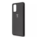 Pevné pouzdro Ferrari pro Samsung Galaxy S20 Plus black/black Carbon Heritage