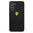 Pevné pouzdro Ferrari pro Samsung Galaxy S21 FE černo/černý silikon