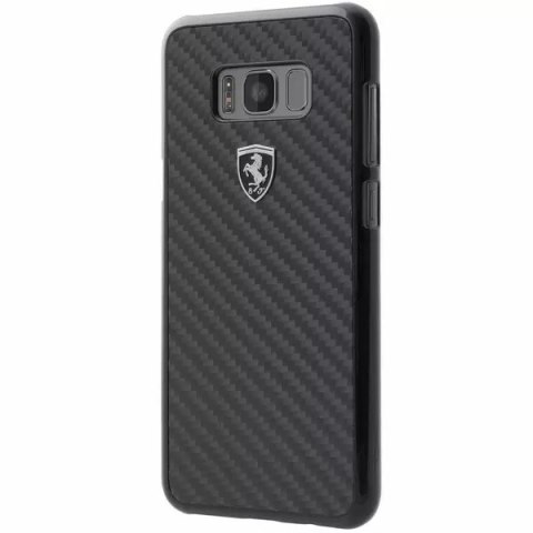 Pevné pouzdro Ferrari pro Samsung Galaxy S8 Plus black/black Carbon Heritage