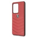 Pevný obal Ferrari pro Samsung Galaxy S20 Ultra červený/červený Heritage