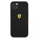 Pouzdro Ferrari iPhone 13 6,1" černo/černé pevné silikonové pouzdro