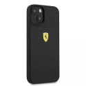 Pouzdro Ferrari iPhone 13 6,1" černo/černé pevné silikonové pouzdro