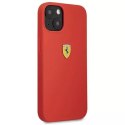 Pouzdro Ferrari iPhone 13 6,1" červené/červené pevné silikonové pouzdro