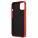 Pouzdro Ferrari iPhone 13 6,1" červené/červené pevné silikonové pouzdro