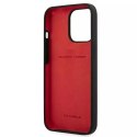 Pouzdro Ferrari iPhone 13 Pro Max 6,7" černo/černé pevné silikonové pouzdro