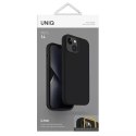 Pouzdro UNIQ Lino pro Apple iPhone 14 6.1" černé/půlnoční černé