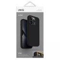 Pouzdro UNIQ Lino pro Apple iPhone 14 Pro 6,1" černé/půlnoční černé