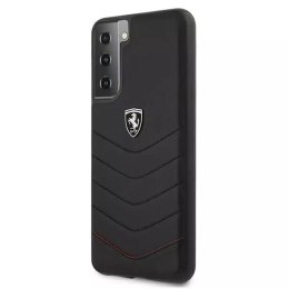 Pouzdro na telefon Ferrari Hardcase pro Samsung Galaxy S21 Plus černé/černé pouzdro Off Track Quilted