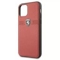 Pouzdro na telefon Ferrari iPhone 11 Pro 5,8" červené/červené pevné pouzdro Off Track Leather