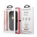 Pouzdro na telefon Ferrari iPhone 12 Pro Max 6,7" černá/černá kniha On Track Perforated