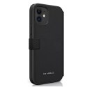 Pouzdro na telefon Ferrari iPhone 12 mini 5,4" černá/černá kniha On Track Perforated