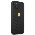 Pouzdro na telefon Ferrari iPhone 13 mini 5,4" černo/černé pevné pouzdro Off Track Quilted