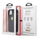 Pouzdro na telefon Ferrari iPhone 13 mini 5,4" černo/černé pevné pouzdro Off Track Quilted