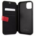 Pouzdro na telefon Ferrari iPhone 13 mini 5,4" červená/červená kniha On Track Carbon Stripe
