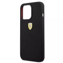 Pouzdro pro Ferrari iPhone 13 Pro / 13 6,1" černo/černé pevné silikonové pouzdro