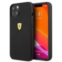 Pouzdro pro Ferrari iPhone 13 mini 5,4" černo/černé pevné silikonové pouzdro