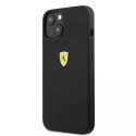 Pouzdro pro Ferrari iPhone 13 mini 5,4" černo/černé pevné silikonové pouzdro