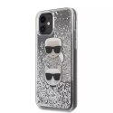 Etui Karl Lagerfeld KLHCN61KCGLSL pro iPhone 11 6,1" / Xr pevný obal Glitter Karl