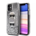 Etui Karl Lagerfeld KLHCN61KCGLSL pro iPhone 11 6,1" / Xr pevný obal Glitter Karl