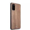 Etui Mercedes MEHCS62VWOLB na Samsung Galaxy S20 G980 pevné pouzdro Wood Line Walnut