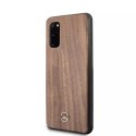 Etui Mercedes MEHCS62VWOLB na Samsung Galaxy S20 G980 pevné pouzdro Wood Line Walnut