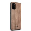 Pevné pouzdro Etui Mercedes MEHCS67VWOLB na Samsung Galaxy S20 Plus G985 Wood Line Walnut