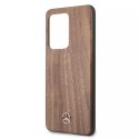 Pevné pouzdro Etui Mercedes MEHCS69VWOLB na Samsung Galaxy S20 Ultra G988 Wood Line Walnut