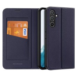 Pouzdro Dux Ducis Skin X2 pro Samsung Galaxy A54 5G flip cover stojánek na peněženku modrý