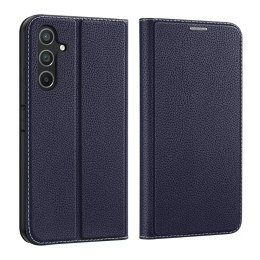 Pouzdro Dux Ducis Skin X2 pro Samsung Galaxy A54 5G flip cover stojánek na peněženku modrý