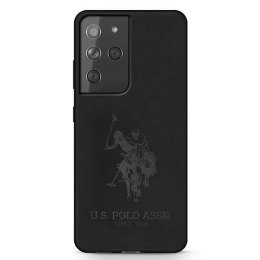 Silikonové pouzdro na telefon US Polo On Tone pro Samsung Galaxy S21 černo/černé