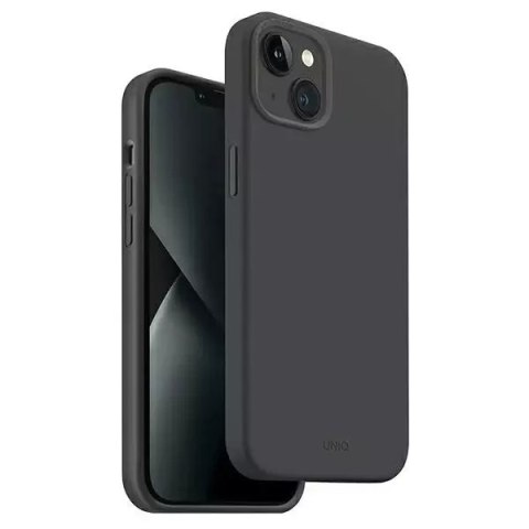 Coque UNIQ Lino Hue pour Apple iPhone 14 6.1" Magclick Charging gris/gris anthracite